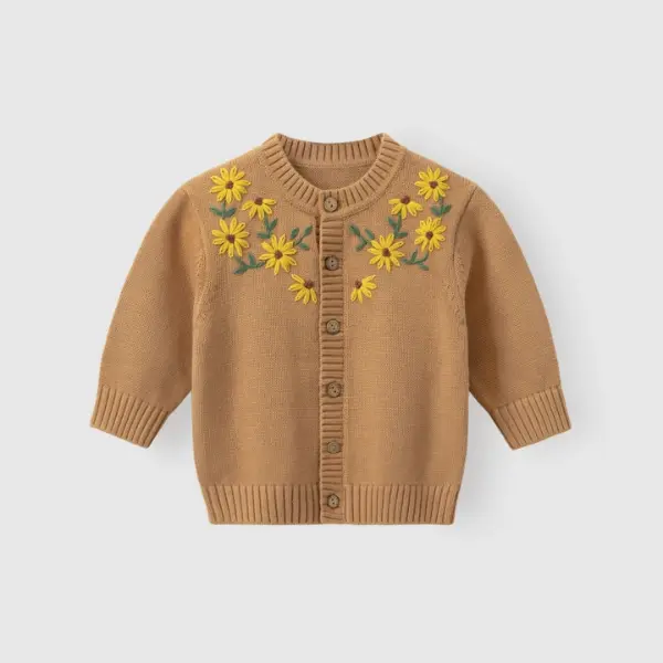 Cardigan in maglia di cotone per bambini