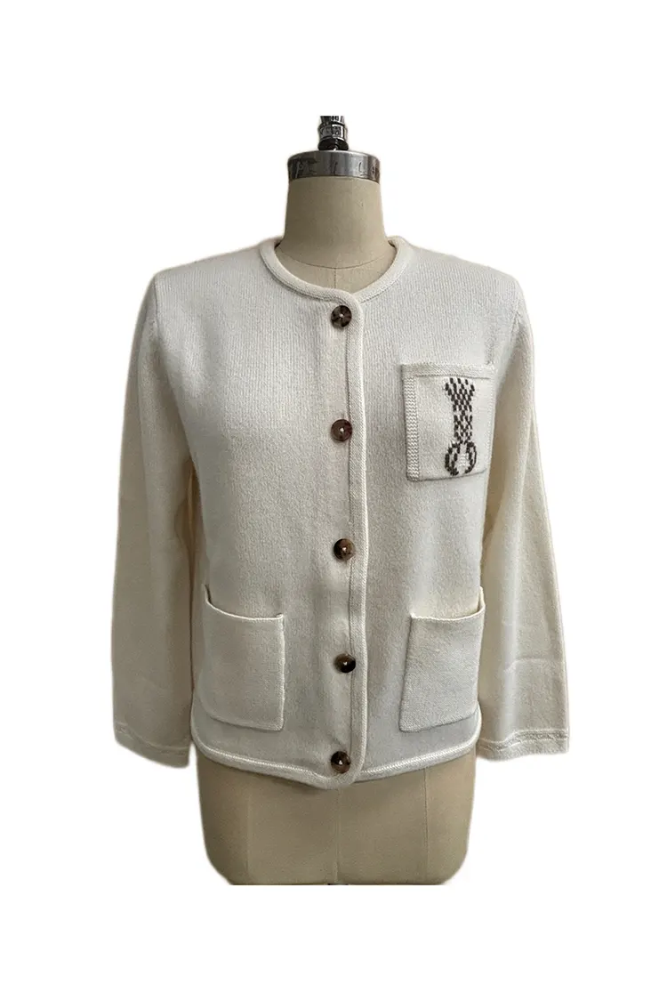 Maglione cardigan corto da donna