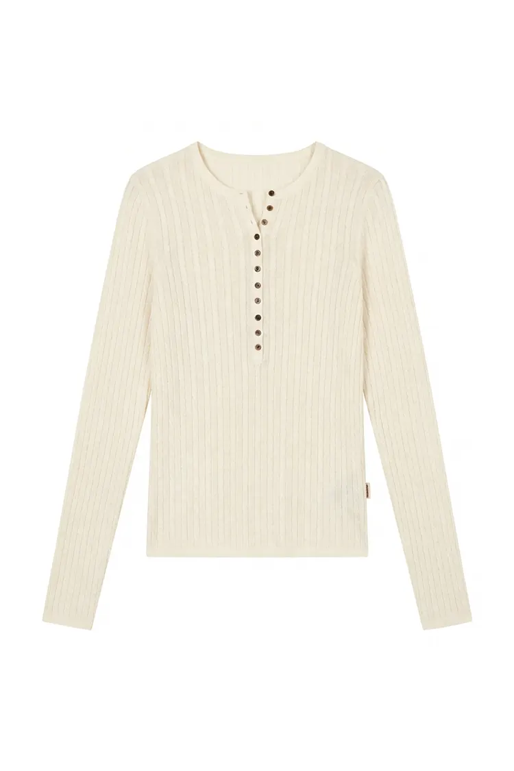 Maglione in lana aderente da donna